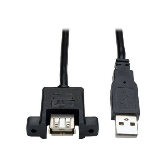 Tripp Lite USB 2.0 Hi-Speed Panel Mount Extension Cable, U024-06N-PM