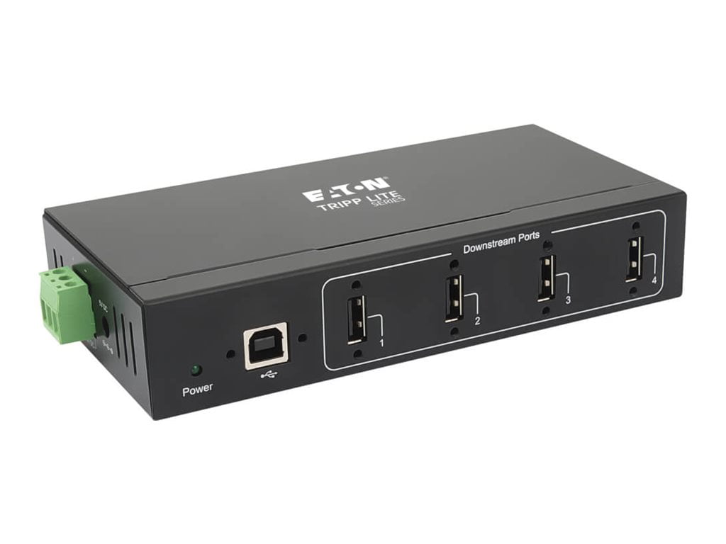 Tripp Lite USB 2.0 Hub Industrial 4-Port 15kV ESD Immunity Mountable U223004IND1