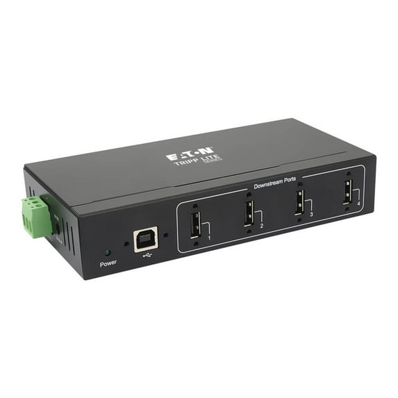 Tripp Lite USB 2.0 Hub Industrial 4-Port 15kV ESD Immunity Mountable U223004IND1