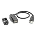 thumbnail image 1 of Tripp Lite 1ft USB 2.0 Hi-Speed All-in-One Keystone/Panel Mount Extension Cable, 1 of 5