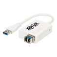 thumbnail image 1 of Eaton Tripp Lite Series USB 3.0 Multimode Fiber Optic Transceiver Ethernet Adapter, 10/100/1000 Mbps, 1310nm, 550m, LC - Network adapter - USB - 1000Base-X x 1 - 1310 nm - white - for P/N: NG24, NGS8C2POE, 1 of 8