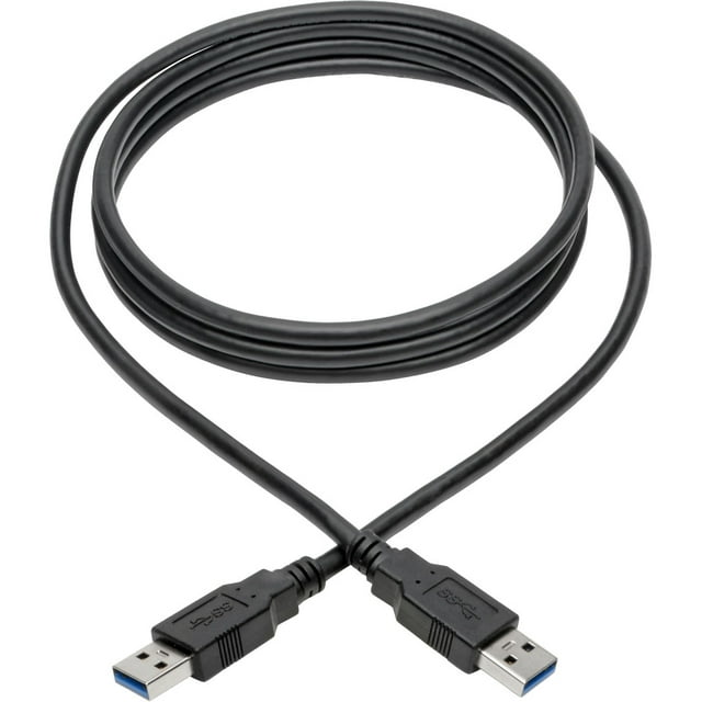 Tripp Lite USB 3.0 SuperSpeed A/A Cable for Tripp Lite USB 3.0 All-in-One Keystone/Panel Mount Couplers (M/M), Black, 3 ft.