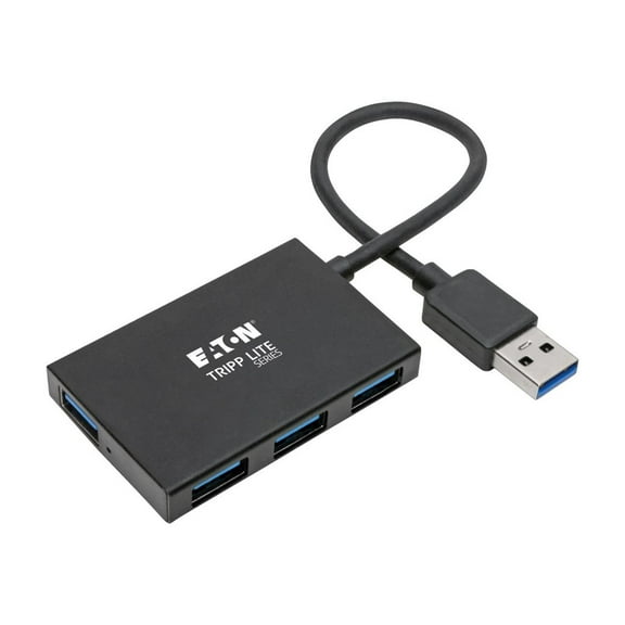 Tripp Lite USB 3.0 SuperSpeed Slim Hub 5Gbps 4 USB-A Ports Portable, Aluminum
