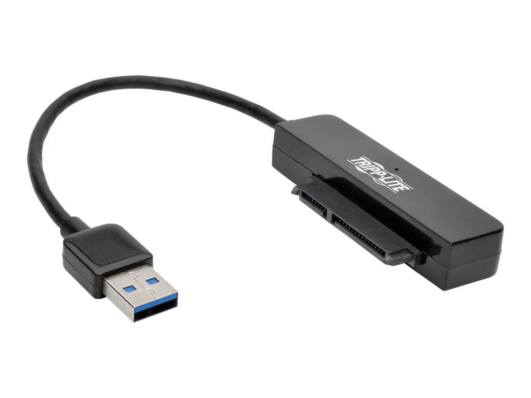 Tripp Lite USB 3.0 SuperSpeed to SATA III Adapter Cable with UASP, 2.5 in. SATA Hard Drives, Black