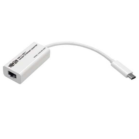 Tripp Lite USB 3.1 C to Gigabit Ethernet Adapter - White