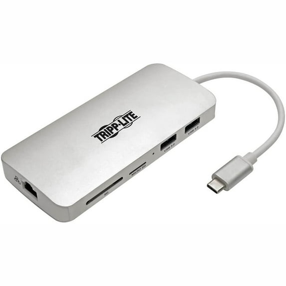Tripp Lite USB-C Docking Station, Silver