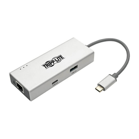 Tripp Lite USB C Docking Station 4k @ 30Hz w/ USB Hub, HDMI Gbe USB Type C - for Notebook/Tablet/Smartphone - USB Type C - 2 x USB Ports - Network (RJ-45) - HDMI - Thunderbolt - Wired