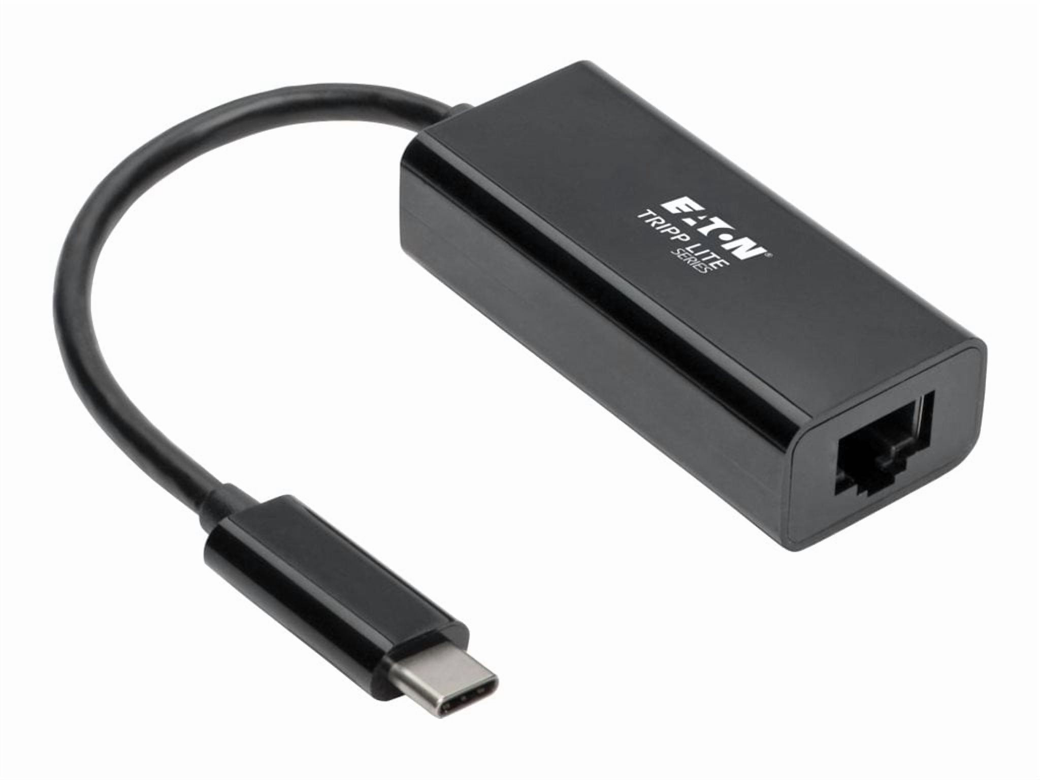 Eaton Tripp Lite Series USB C to Gigabit Ethernet Adapter USB Type C to Gbe 10/100/1000 - Network adapter - USB-C 3.1 - Gigabit Ethernet - black