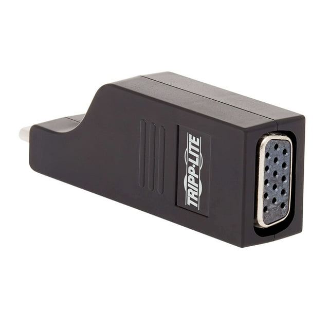 Tripp Lite USB-C to VGA Vertical Adapter (M/F) - USB 3.1, Gen 1, Thunderbolt 3, 1920 x 1200 (1080p), 5 Gbps, Black U444-000-VGA