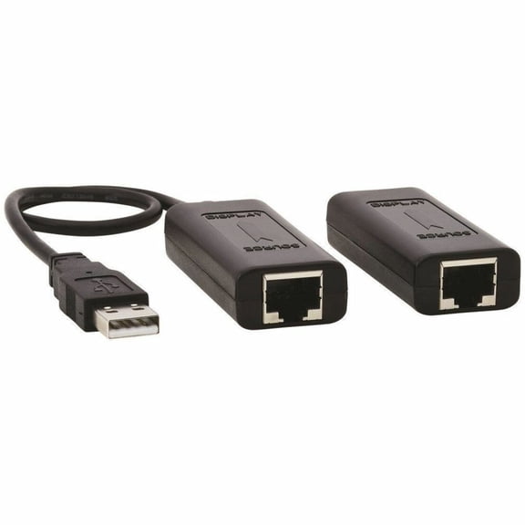 Tripp Lite USB over Cat5/Cat6 Extender Kit 1-Port with PoC USB 2.0 164 ft. - 1 Input Device - 1 Output Device - 164 ft Range - 2 x Network (RJ-45) - 3 x USB - Full HD - 1920 x 1080 - Twisted Pair -