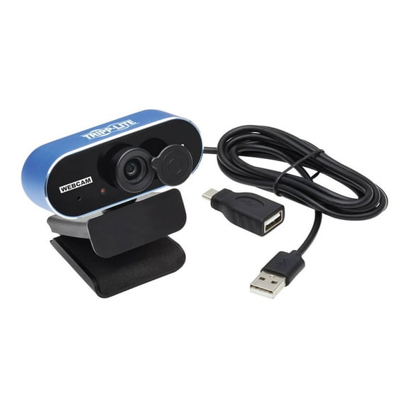 Tripp Lite USB Webcam w Microphone for Laptops & Desktop PCs AWC002