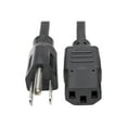 thumbnail image 1 of Tripp Lite P006-001 1' NEMA 5-15P to IEC-320-C13 Power Cord Black, 1 of 6