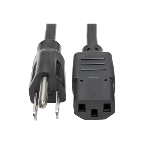 Tripp Lite 1ft Universal Computer Power Cord (NEMA 5-15P to IEC-320-C13)