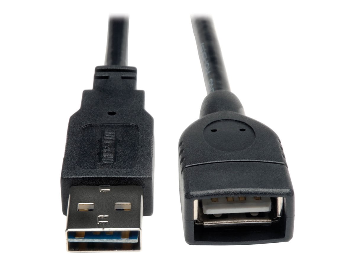 Tripp Lite 10ft Universal Reversible USB 2.0 Hi-Speed Extension Cable