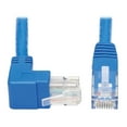 thumbnail image 1 of Tripp Lite Up-Angle Cat6 Gigabit Molded UTP Ethernet Cable (Rj45 Right-Angle Up M to Rj45 M), Blue, 15 Ft. - Patch Cable - Rj-45 (m) to Rj-45 (m) Up-Angled - 15 Ft - UTP - Cat 5/5e/6 - Molded, 1 of 5