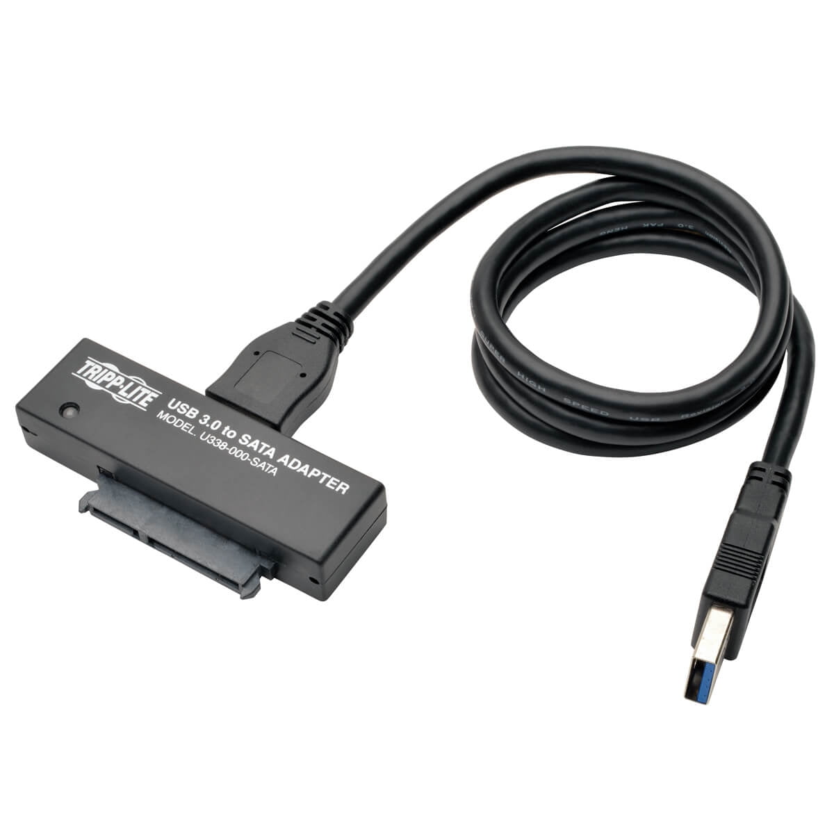 Tripp Lite Usb 3.0 Superspeed To Sata Iii Adapter 2.5in / 3.5in Hard Drives - Storage Controllr - 2.5", 3.5" - Sata 6gb/s - Usb 3.0 - Black