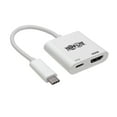 thumbnail image 1 of Tripp Lite Usb C Adapter Converter 4k Hdmi Pd Usb Type C M/f White - External Video Adapter - Usb-c 3.1 - Hdmi - White, 1 of 5