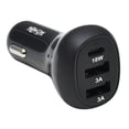 thumbnail image 1 of Tripp Lite Usb Car 3-port 36w Max - Usb-c Pd 3.0 Up To 18w, 2 Usb-a Qc 3.0 Up To 36w - Car Adapter - 36 Watt - 3 A - Pd 3.0, Qc 3.0 - 3 Output Connectors (usb, Usb-c) - Black, 1 of 5