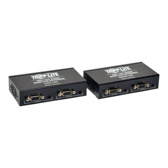 Tripp Lite VGA Video + Audio over Cat5 Cat6 Extender 2 Local 2 Remote EDID