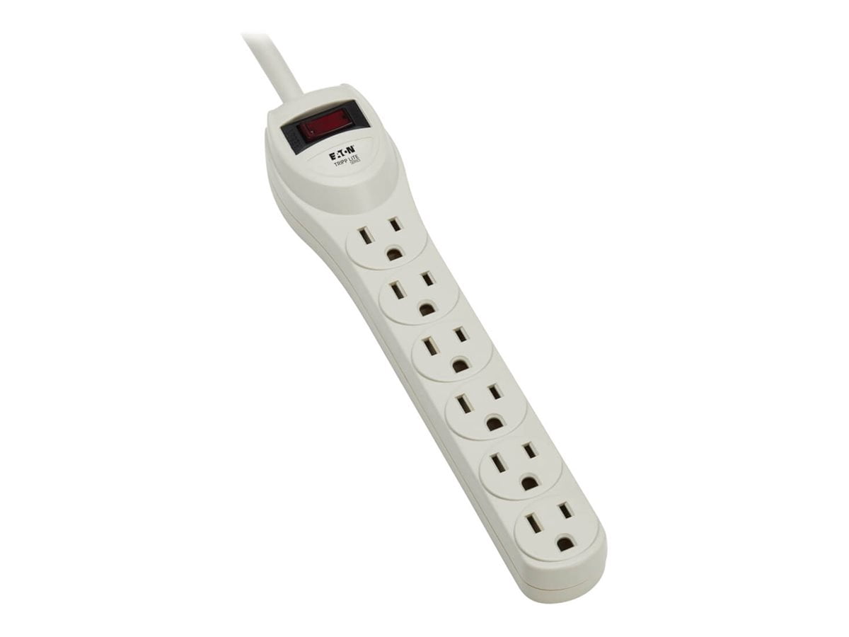 Tripp Lite Waber Industrial Power Strip 6 Outlets 5-15R 4' Cord 15 Amp NEMA 5-15P - 6 x NEMA 5-15R - 4 ft Cord - 15 A Current - 120 V AC Voltage - Gray