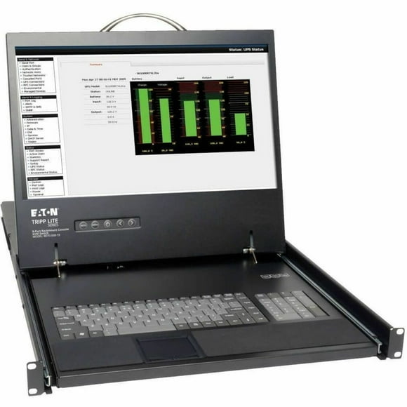 Tripp Lite 8-Port Rack Console Cat5 KVM Switch 1U RM 19" LCD Rackmount