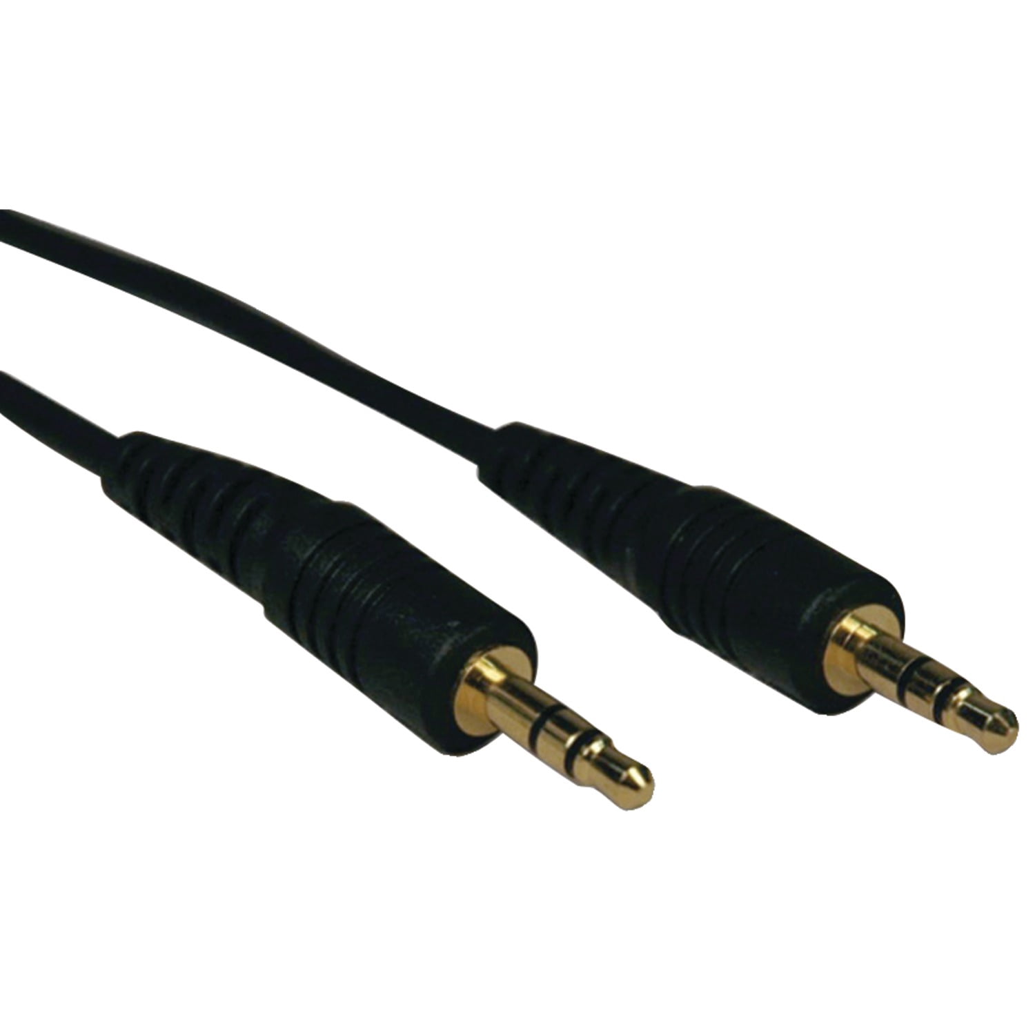 Tripp Lite by Eaton 3.5-mm Male/Male Stereo Cable for Microphones, Speakers, and Headphones, Black (6 Ft.)