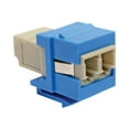thumbnail image 1 of Tripp Lite by Eaton Duplex Multimode Fiber Coupler, Keystone Jack - LC to LC, Blue - 2 x LC Network Female - Blue, 1 of 2