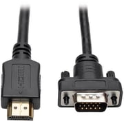 Tripp Lite by Eaton HDMI to Low-Profile HD15 VGA M/M Active Adapter Cable, 6-Ft. , P566-006-VGA