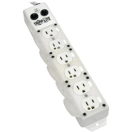Tripp Lite for Patient-Care Vicinity UL 1363A Medical-Grade Power Strip, 6 15A Hospital-Grade Outlets, Safety Covers, 7 ft. Cord