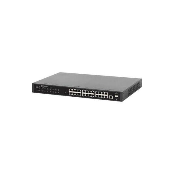 Tripp Lite series 24-Port Managed Gigabit Ethernet Switch Layer 2 1 Gbps 2x GbE SFP Ports 1U Rack/Desktop