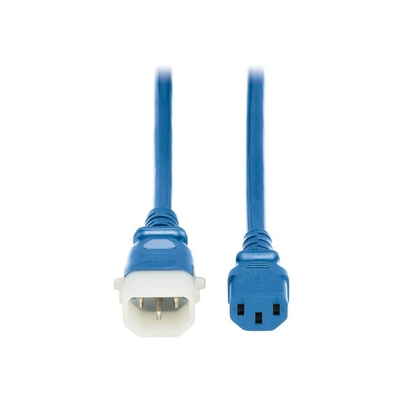 Tripplite P005-E04-ABL-6 Pdu Power Cords C13 P-lock C14 Cabl Heavy-duty 15a 250v 4ft Blue 6 Pack