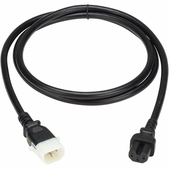 Eaton Tripp Lite Series PDU Power Cords, C15 to P-Lock C14, Heavy-Duty, 15A, 250V, 14 AWG, 6 ft. (1.8 m), Black, 6 Pack