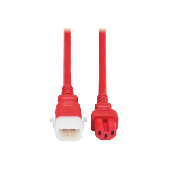 Eaton Tripp Lite 6ft PDU C15 to P-Lock C14 Heavy-Duty Power Cords Red 6 Pack