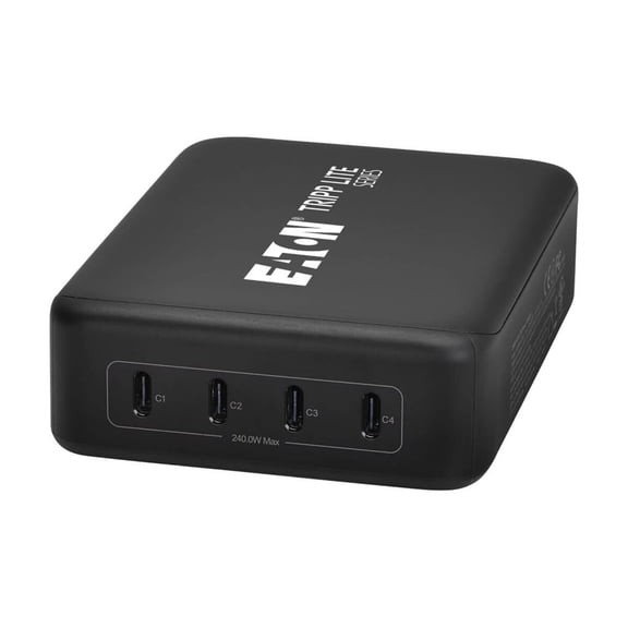 Tripplite U280-004-240C4 4-port 240w Usb-c Gan Charger Adap Laptops Pd 3.1 Fast Charging Gray