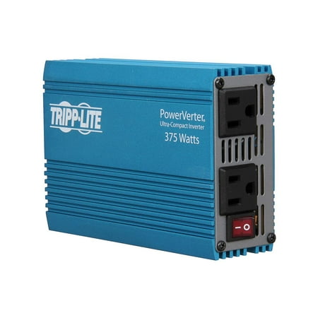 Tripp Lite 375 W Car Power Inverter with 2 Outlets, Auto Inverter, Ultra Compact (PV375)