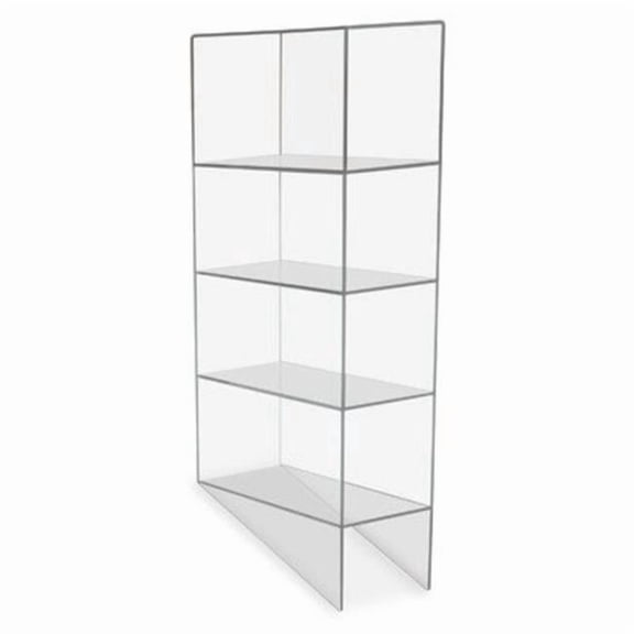 TrippNT 50112 Acrylic 4 Compartments Desktop Pipette Storage Bin, Clear