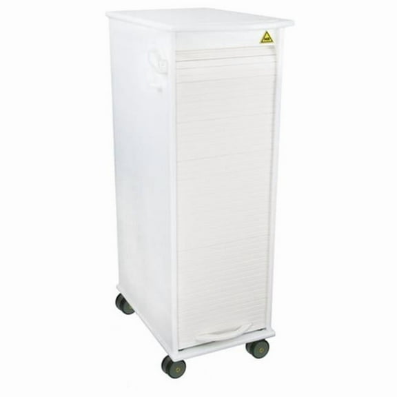TrippNT 50729 MRI White Polyethylene Lockable Cart - 12 x 35 x 19 in.