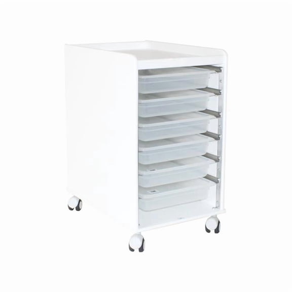 TrippNT 54101 2.5 in. Lab Flow Hood Cart with Three Polypropylene Trays