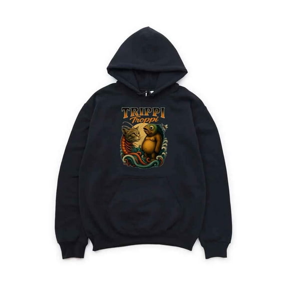 Trippi Troppi Italian Brainrot Meme Cat Retro Funny Art T-Shirt , Hoodie , Sweatshirt, for men & women, up to size 5XL.