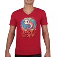 thumbnail image 1 of Trippi Troppi Shrim Cat Men's V-Neck T-shirt Italian Brainrot Gen Z Alpha Meme, 1 of 7