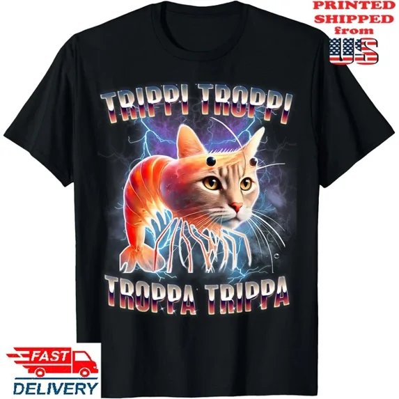 Trippi Troppi Troppa Trippa Brainrot Italian T-Shirt Unisex S-5XL Hot Trending Shirt, Vintage Birthday Gift