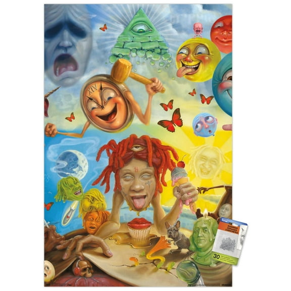 Trippie Redd - Art Wall Poster with Push Pins, 22.375" x 34"