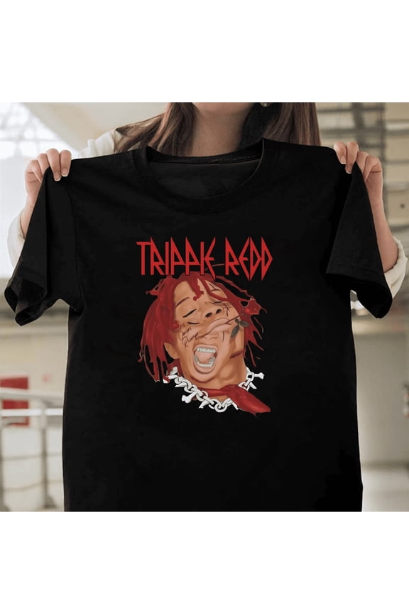 Trippie Redd Rapper Hip Hop Artist Face Graphic Streetwear Music Fan Graphic T41003 Unisex Graphic T-Shirt Soft Cotton, Sizes S-5XL