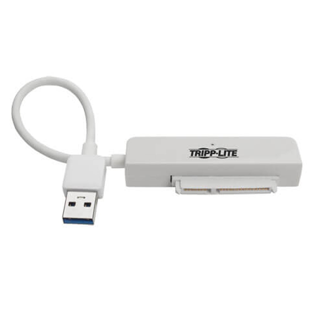 Tripplite USB 3.0 SuperSpeed to SATA III Adapter Cable with UASP, 2.5 in. SATA Hard Drives, White