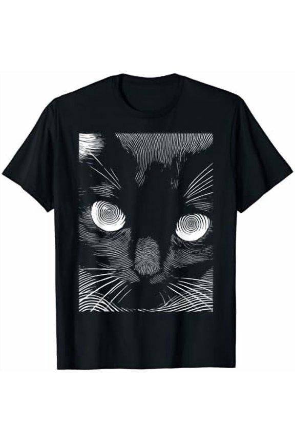 Trippy Cat Pastel Goth Gothic Grunge Alt Punk Weirdcore T-Shirt