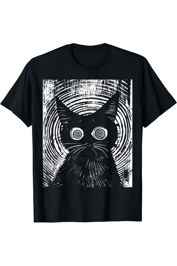Trippy Cat Pastel Goth Gothic Grunge Alt Punk Weirdcore T-Shirt