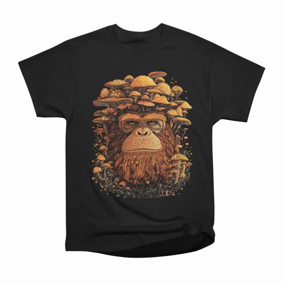 Trippy Chimp The Magic Shroom T-Shirt Tee Gift For Him Merch For Her Apparel For Friend