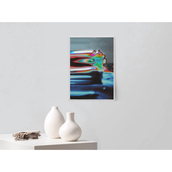 Trippy Gradient Art Print: Aura Wall Decor, Poster Only
