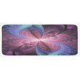 thumbnail image 1 of Trippy Kitchen Mat, Purple and Blue Flower Vortex Abstract Flourish Design Ornament, Plush Decorative Kitchen Mat with Non Slip Backing, 47" X 19", Cadet Blue Dried Rose, by Ambesonne, 1 of 1
