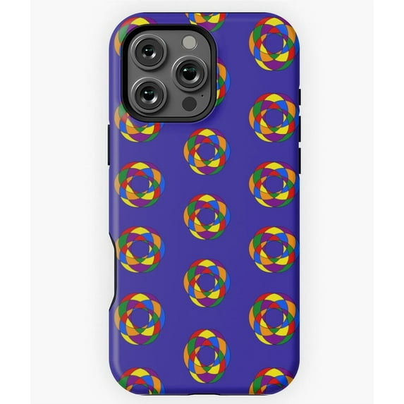 Trippy Six Colored Flag Abstract M4904 Phone Case for iPhone 17 16 15 14 13 12 11 Pro Max